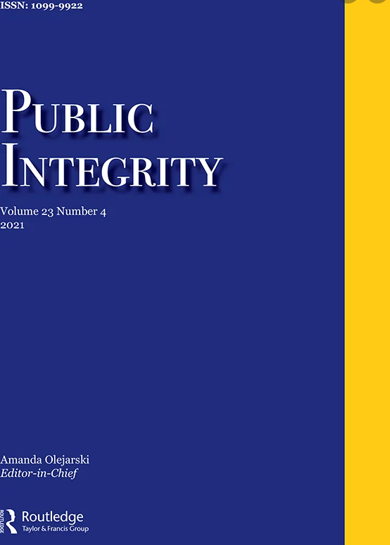 Alumni Published in "Public Integrity"